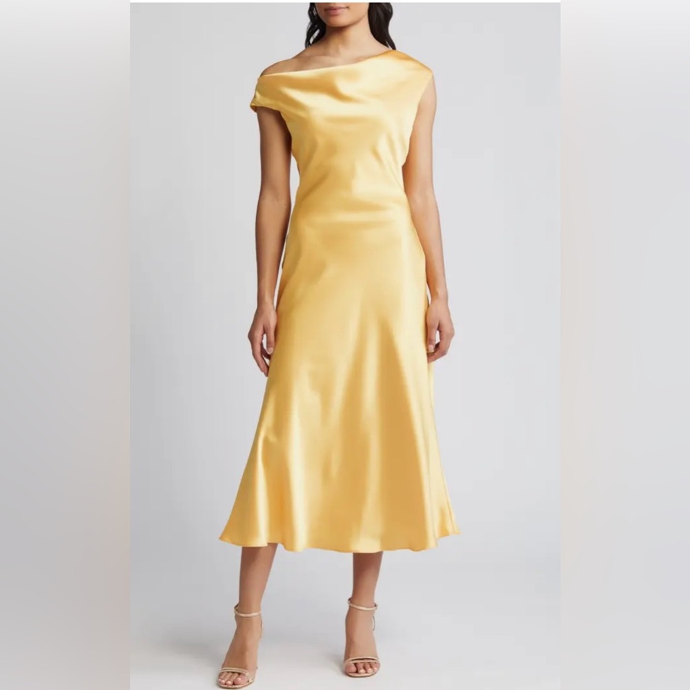 One should Satin Midi Dress
